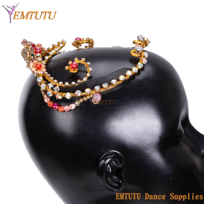 MD060 EMTUTU Le Corsaire Professional Ballet Headpieces Adult Girls Ballet Headwear for Competition Performance Ballet Tiara