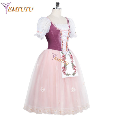 EM1287 EMTUTU Plum 5 Layer Soft Tulle La Fille Mal Gardee Professional Ballerina YAGP Competition Dresses Romantic Tutu Ballet