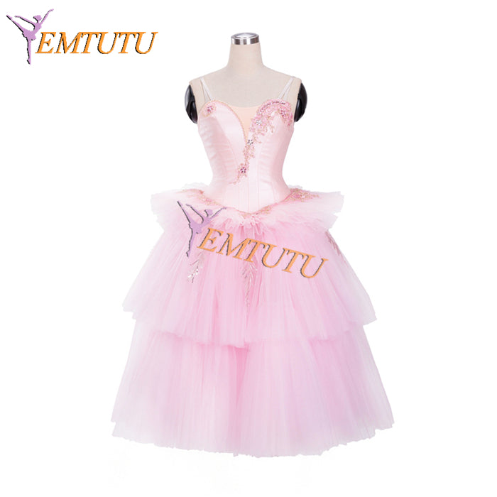 EM1329 EMTUTU Waltz Of The Hours Professional Stage Costume Coppelia Variation Pink Ballet Tutu Dress