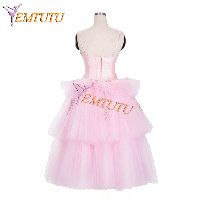 EM1329 EMTUTU Waltz Of The Hours Professional Stage Costume Coppelia Variation Pink Ballet Tutu Dress