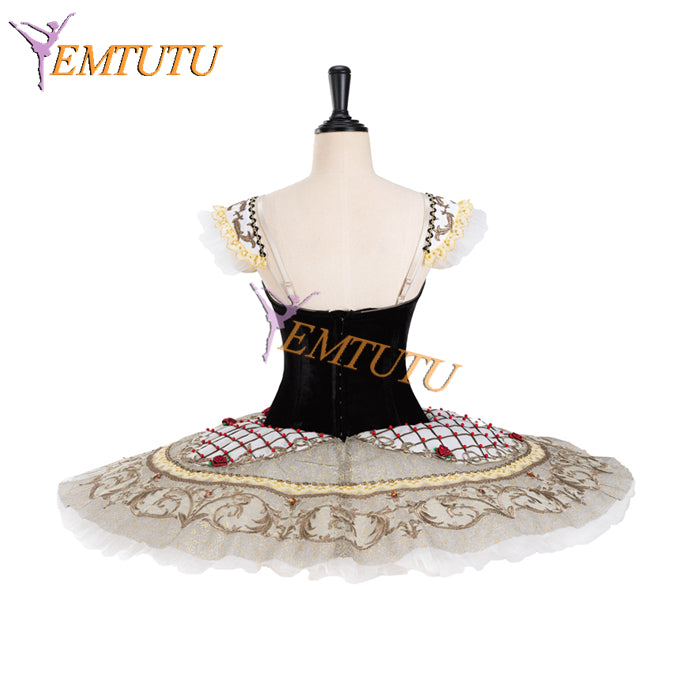 EM1343 EMTUTU Black Don Quixote Kitri Variation Classical Paquita Tutu Girls Custom Made Professional Ballet Competitions Costumes EM1343