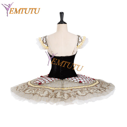 EM1343 EMTUTU Black Don Quixote Kitri Variation Classical Paquita Tutu Girls Custom Made Professional Ballet Competitions Costumes EM1343