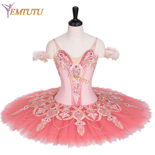 EM1298 EMTUTU Pink Professional Sleeping Beauty Princess Aurora Classical Ballet Dance Costume Ballerina Ballet Tutu Dress