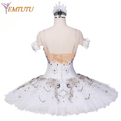 EM1308 EMTUTU Professional Custom-Made Competition Dress Prima Ballerina Ballet Costume White Ballerina Tutu