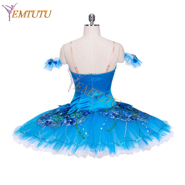 EM1313  EMTUTU Women Bluebird Variation Professional Ballerina Dance Costumes Ballet Pancake Tutus