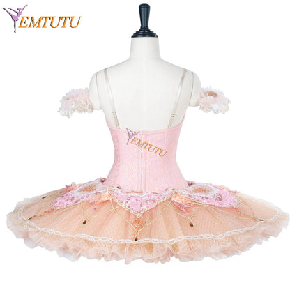 EM1289 EMTUTU Adult Pale Pink Professional Nutcracker Fairy Doll Sleeping Beauty Pancake Tutu Ballet Dress