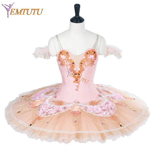 EM1289 EMTUTU Adult Pale Pink Professional Nutcracker Fairy Doll Sleeping Beauty Pancake Tutu Ballet Dress