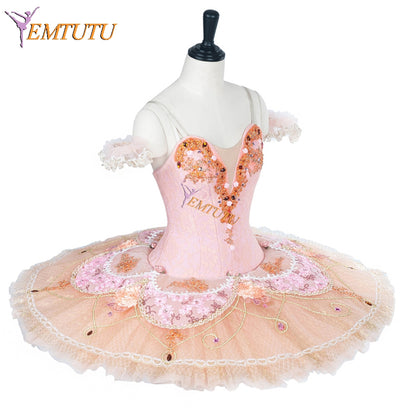 EM1289 EMTUTU Adult Pale Pink Professional Nutcracker Fairy Doll Sleeping Beauty Pancake Tutu Ballet Dress