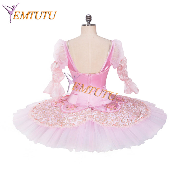 EM1338 EMTUTU Fairy Doll Variation Stage Ballet Costume Professional Princess Aurora Pink Tutu Costume