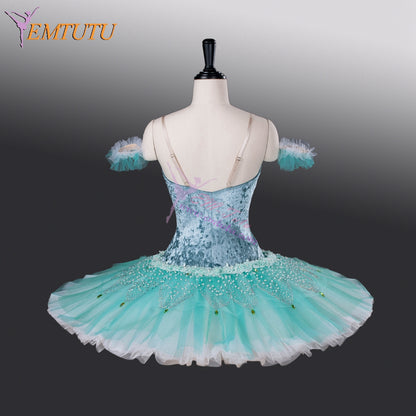 EM9010 EMTUTU Aqua Blue Velvet Girls Custom Size Fading Look Ballet Don Quixote the Dryad Queen Costume EM9010