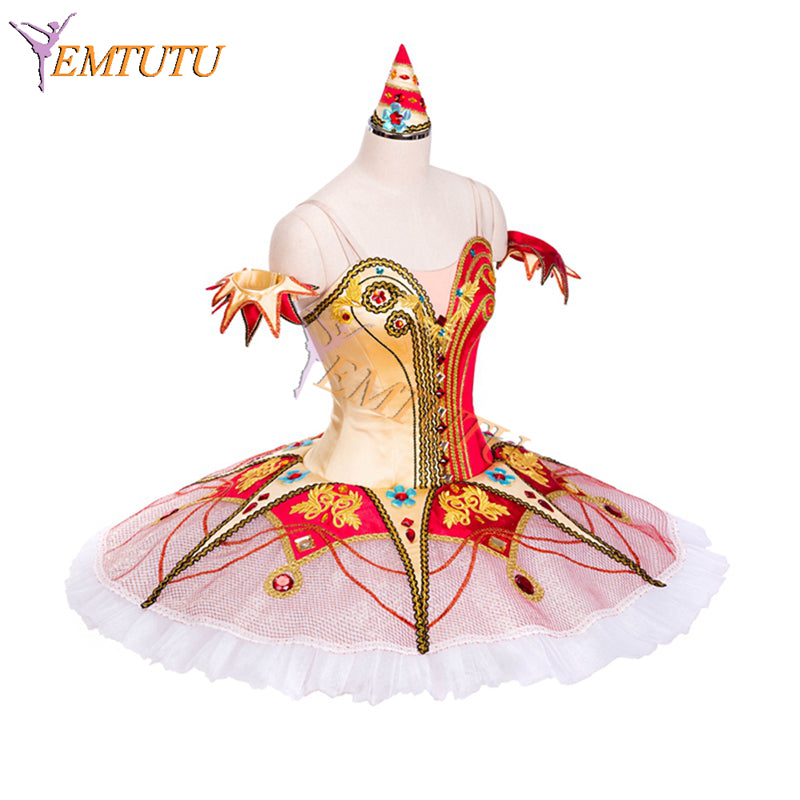 EM1320 EMTUTU Satanella Custom Classical Ballet Costume Le Diable amoureux Love and Hell Professional Pancake Tutu Competition Costume