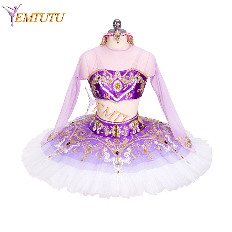 EM1324 EMTUTU Purple Arabian Style La Bayadere Professional Stage Ballet Dress Dancewear Costume Nikiya Classical Tutu