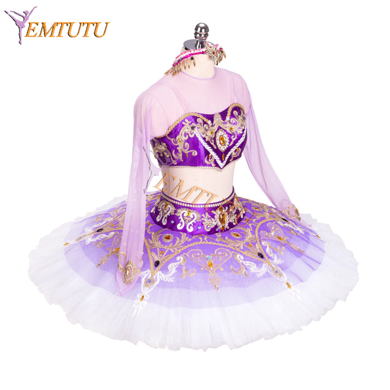 EM1324 EMTUTU Purple Arabian Style La Bayadere Professional Stage Ballet Dress Dancewear Costume Nikiya Classical Tutu