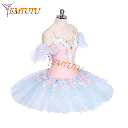 EM9014 EMTUTU Pink and Blue Classical Professional Dance Competition Sleeping Beauty Fairy Custom Made Tutu Outfits Ballet Costume EM9014