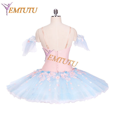 EM9014 EMTUTU Pink and Blue Classical Professional Dance Competition Sleeping Beauty Fairy Custom Made Tutu Outfits Ballet Costume EM9014