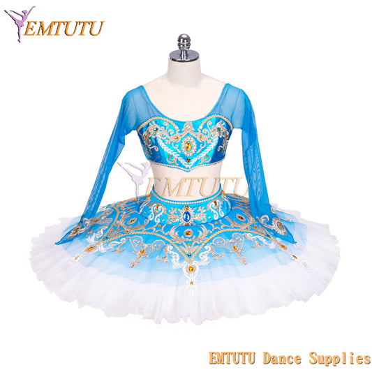 EM1323 EMTUTU Blue Le Corsaire Pas de Trois Medora Professional Odalisques Pancake Ballet tutu Nutcracker Arabian Dance Costume