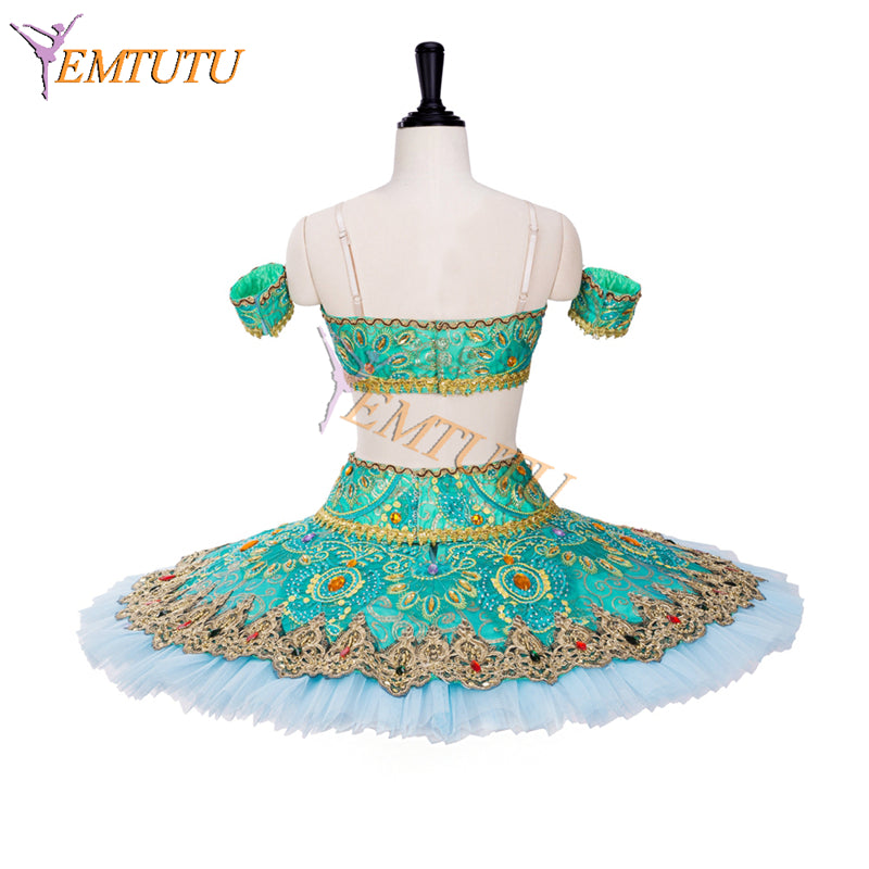 EM1306 EMTUTU Oriental Style Le Corsaire Odalisques Professional Ballerina Dress Green Tutu Nutcracker Ballet Costume