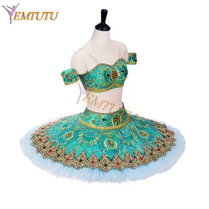 EM1306 EMTUTU Oriental Style Le Corsaire Odalisques Professional Ballerina Dress Green Tutu Nutcracker Ballet Costume