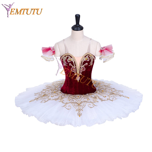EM1354 EMTUTU White and Gold Ballet Sleeping Beauty the Fairy of Tenderness Candid Ballerina Dress Tutu Costume